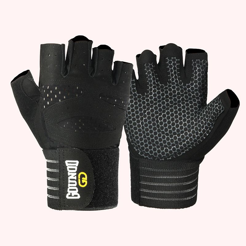 Nuevos guantes de fitness con dedos completos, protectores de muñecas deportivos transpirables, equipo de barra resistente al desgaste, guantes deportivos de levantamiento de pesas_voghion.com