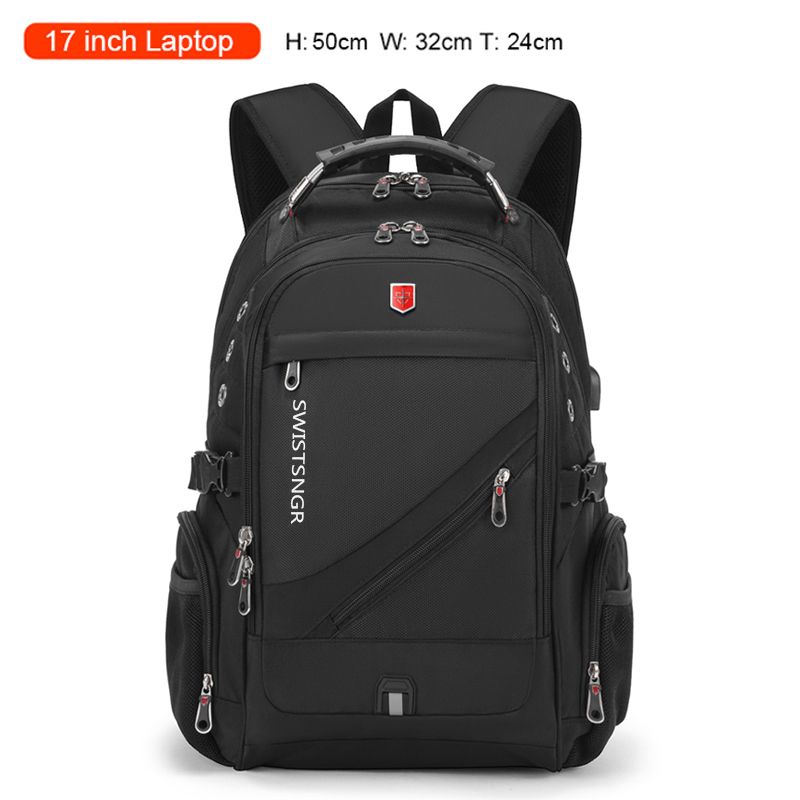 2023 wasserdicht 17 Zoll Laptop Rucksack Männer USB Lade Reise Rucksack Frauen Oxford Rucksack Männlichen Vintage Schule Tasche_voghion.com