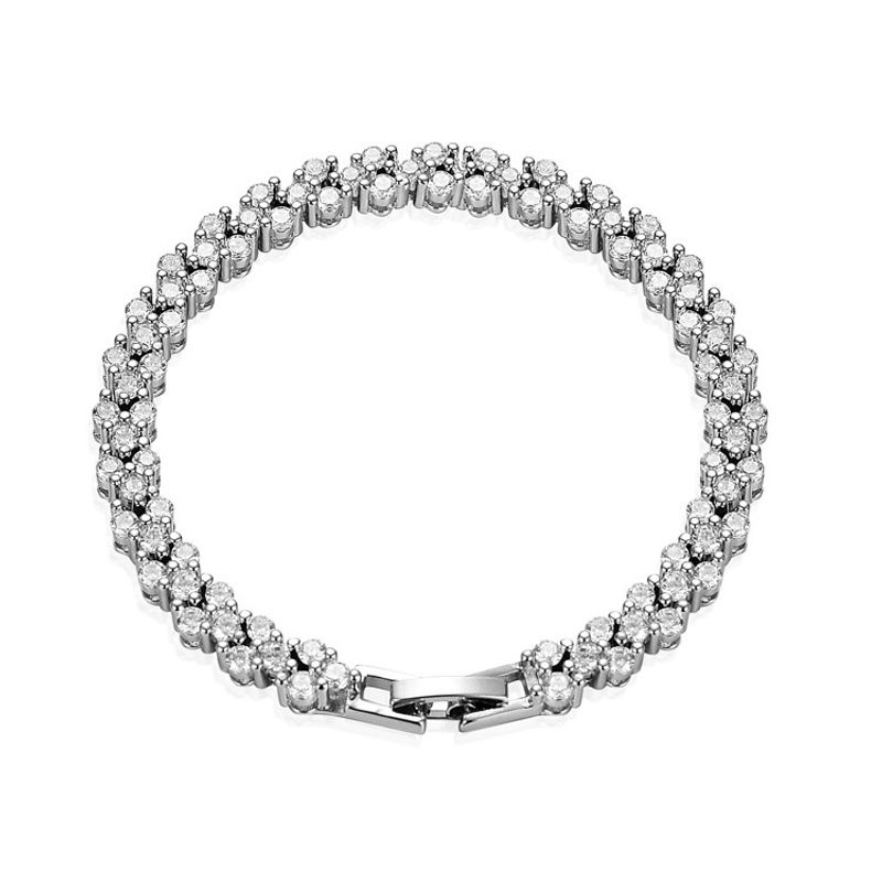Live-Streaming Internet-Promi Gleichen Stil Moissanite Ins Zirkon frauen Elegante Volle Diamant Römischen Armband_voghion.com