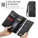 Hülle für Samsung Galaxy S25 S24 Ultra Plus Brieftaschen-Kartenhalter Reißverschlussband PU-Leder Flip mit Stifthalterschlitz RFID-Block-Abdeckung_voghion.com