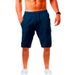2025 Summer Loose Linen Cotton Breathable Five-Point Men's Sports Casual Shorts_voghion.com