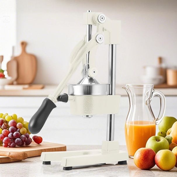 SOGA Commercial Manual Juicer Hand Press Juice Extractor Squeezer Orange Citrus White_voghion.com