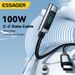 Essager PD100 USB To Type C Fast Charging Cable 90 Degree Elbow With Display For IPhone 15 Huawei Samsung Book Pro_voghion.com