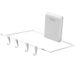 Wall-Mounted Plastic Basin Holder – Space-Saving Adhesive Shelf For Bathroom & Kitchen (White/Grey, Square/Round, No Drilling Required)_voghion.com