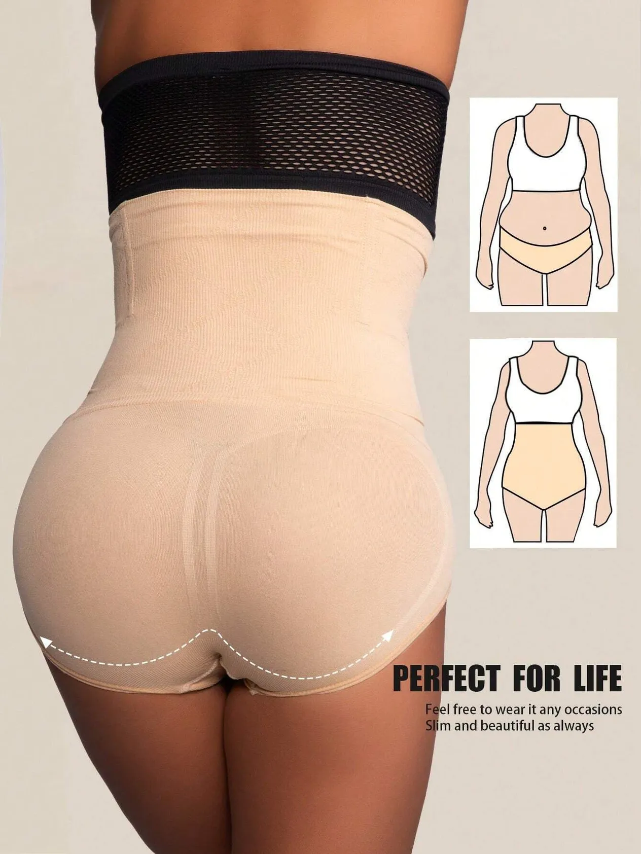 Sous-vêtements intimes pour femmes, taille haute, post-partum, ventre plat, pantalons gainants pour femmes, pantalons gainants pour femmes_voghion.com