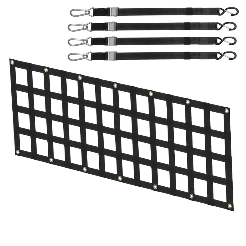 VEVOR Tailgate Net Pickup Truck Tailgate Net 60" X 18" For Full Size Trucks_voghion.com