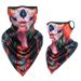 LazyZoom Masque en soie glacée avec oreillettes, écharpe triangulaire, guêtre en maille, protection solaire, cyclisme, pêche, coupe-vent, cache-cou unisexe_voghion.com