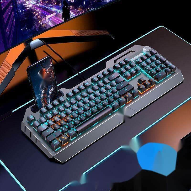 【 Cool Light Effect 】 Mechanical Keyboard And Mouse Set Computer Office Typing Game Punk_voghion.com
