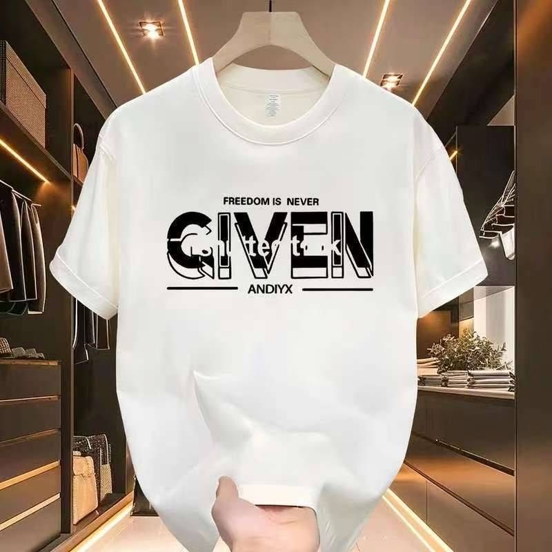 Camiseta de manga corta 100 % algodón para hombre y mujer, suelta, de verano 2025_voghion.com