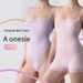 Tuta intima da donna con bordo in pizzo, regolabile, aderente, a doppio strato, modellante, con imbracatura femminile_voghion.com
