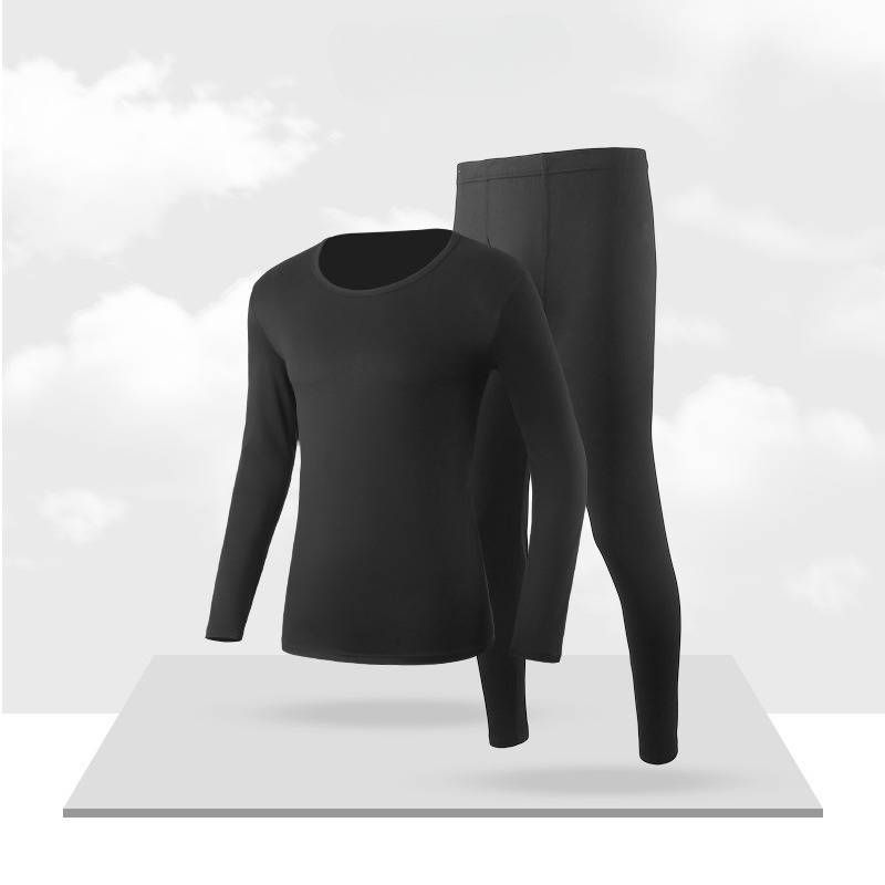 Derong Herbstkleidung, Herbsthose mit dickem Samt, warmes Unterwäscheset für Herren und Damen, Übergröße M-3XL_voghion.com