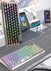Attack Shark K75RGB Wireless Mechanical Bluetooth Transparent Gasket Hot-Swappable Keyboard_voghion.com