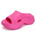 Flat slippers with arch support and orthotic function, worn outside with a high-grade feeling, stepped on with soft soles_voghion.com