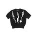 American Style Warm Lazy Pullover Round Neck Long Sleeve Knitted Skull Knife Fork Spoon Jacquard Pattern Regular_voghion.com