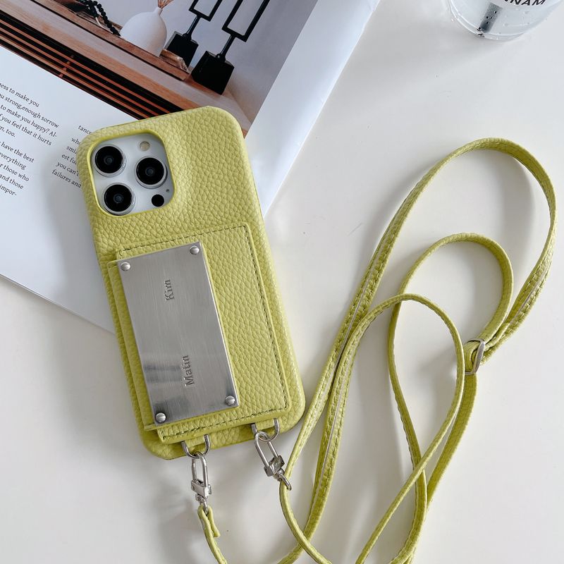 Mobile phone case kim classic model suitable for iPhone15 mobile phone case Apple 14promax cross-body card case mobile phone case_voghion.com