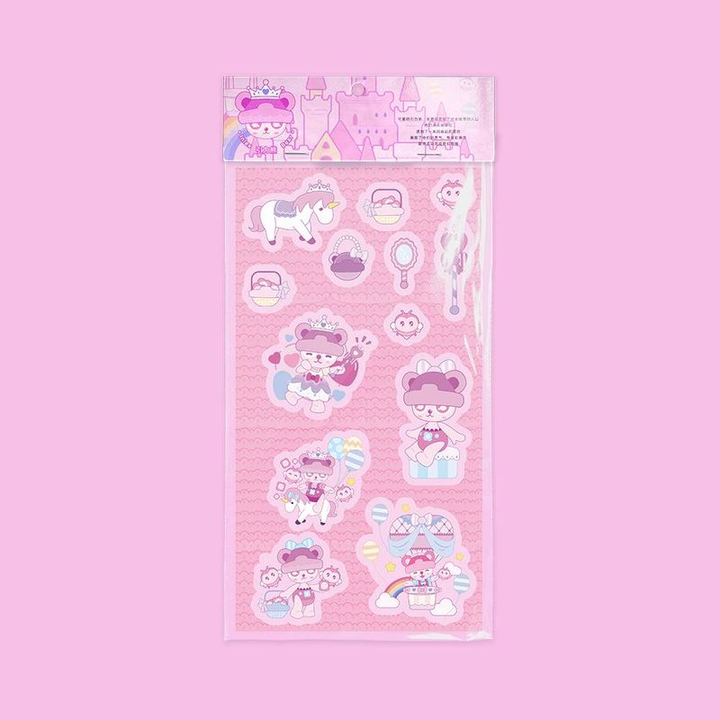 3 Sheets Gloss Laminated Stickers- Kawaii Cartoon Decals, DIY Room Decor, Original Art, Self-Adhesive Decals For Walls, Doors, Notebooks_voghion.com