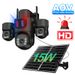 Solar 4G Triple-Lens Security Camera – 360° Outdoor Wireless, Full-Color Night Vision, 50m IR, IP65, ABS Housing_voghion.com