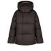 Women's Loose Fit Winter Padded Coat With Stylish Design, Burgundy & Brown Options, Comfortable Polyester Shell_voghion.com