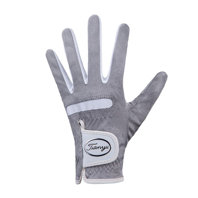 Hot Selling TTYGJ High-quality Golf Gloves Men's Fiber Cloth Anti Slip Sports Gloves Left Hand Gray and Dark Blue Single Gloves Fast Delivery_voghion.com