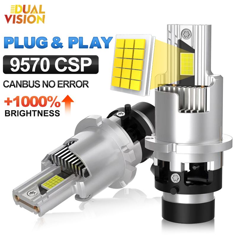 D2S/R D4S/R Led Headlight Bulb CANBUS Powerful 1700W Car Light Super Bright Two-sided CSP Chip 12V HID Turbo Lamp_voghion.com