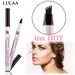 4 Point Eyebrow Pencil Waterproof Liquid Eyebrow Pen Makeup Long Lasting 4 Fork Tip Brow Pen Cosmetic Microblade Brow Pencil_voghion.com