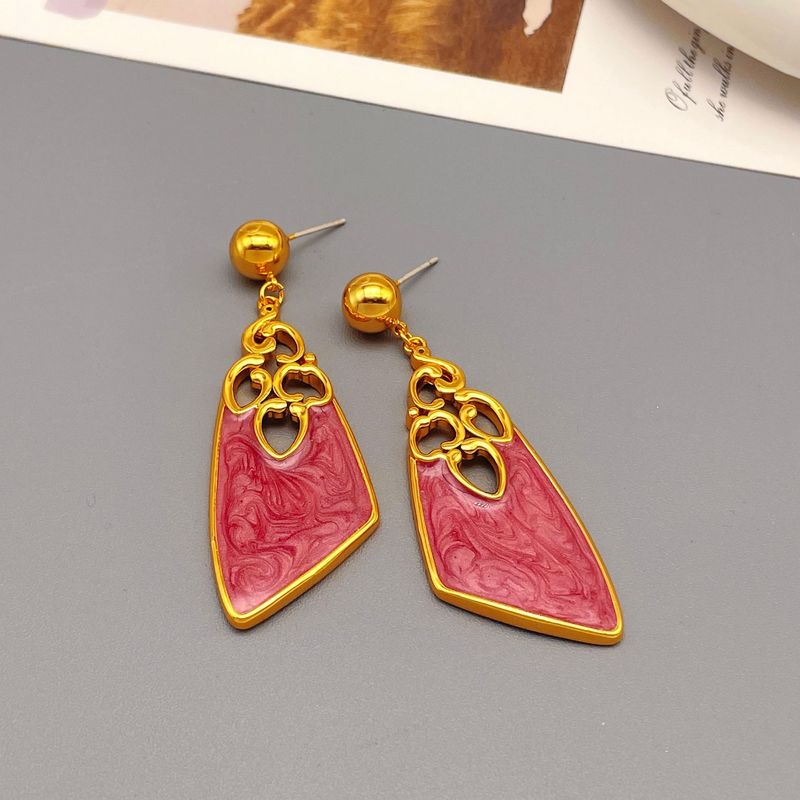 New Palace style Enamel Exaggerated with Personalized Fashion Design, High end Earrings and Accessories_voghion.com