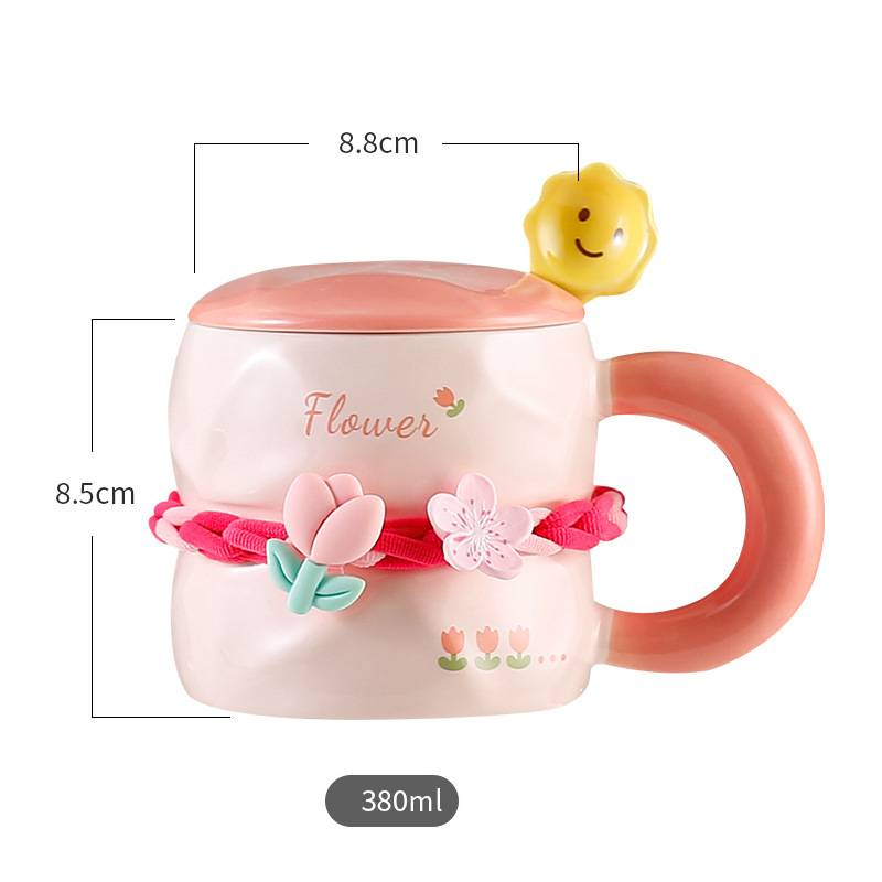 Ceramic Mug With Lid And Spoon_voghion.com