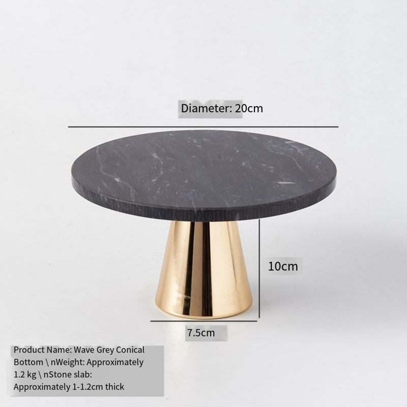 Nordic Ins Style Dessert Table Decoration Cake Stand Photo Table Creative Natural Marble Cake Display Tray_voghion.com