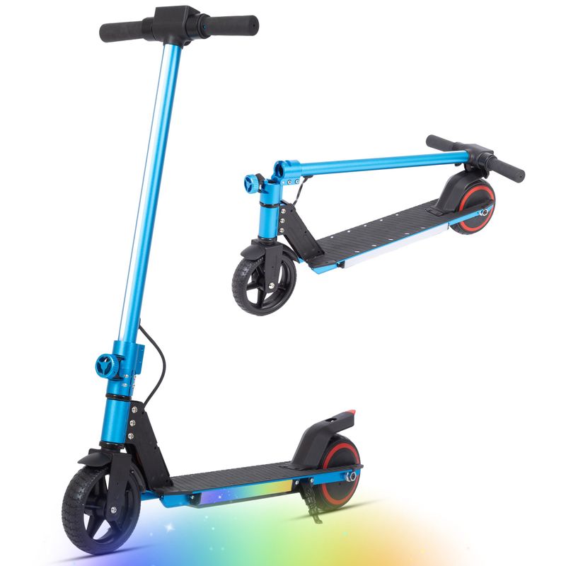 Scooter elétrica Vankel para crianças de 6 a 14 anos, scooter elétrica dobrável de 6,5" com motor de 150 W e bateria de 60 Wh - passeio compacto e seguro para crianças_voghion.com