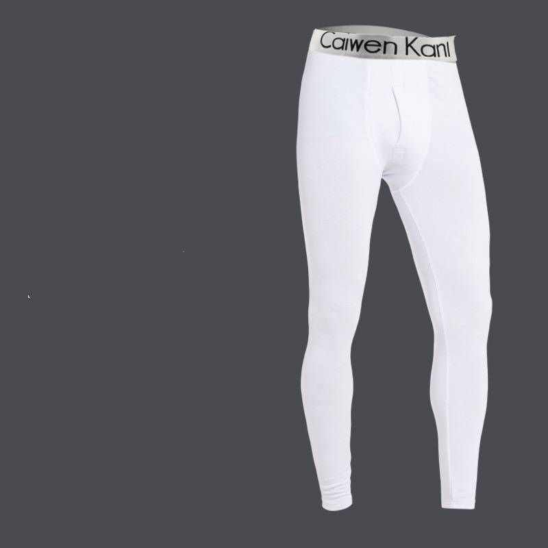 ​​Men's Thermal Underwear – Slim Fit Base Layer Pants (Fleece & Non-Fleece Options, Black/White/Gray)​​_voghion.com
