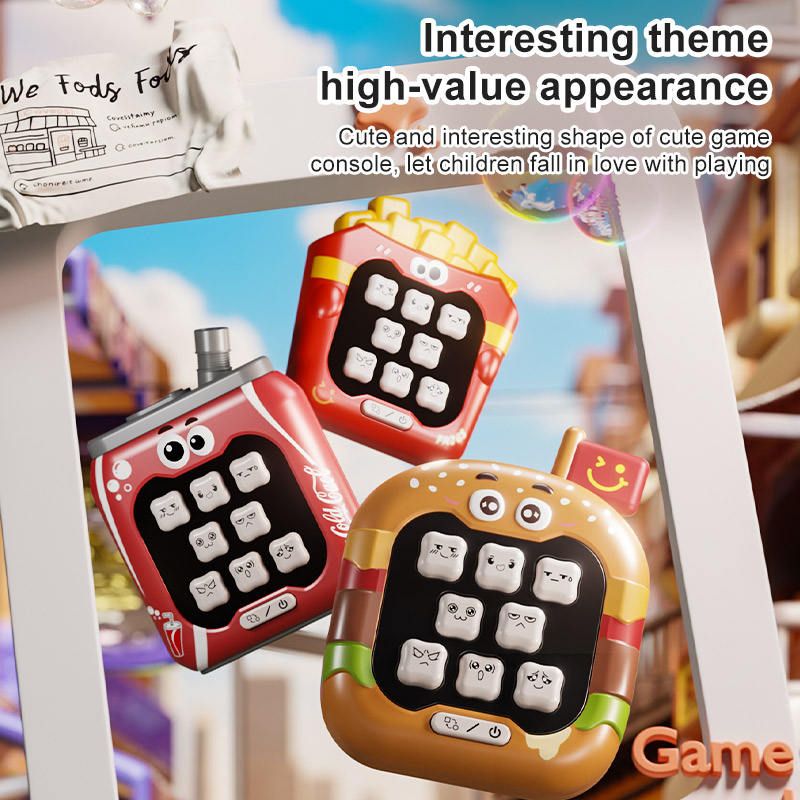 Jogo de bater em toupeiras infantil com mecanismo de pressão rápido, multifuncional, educativo e antiestresse para meninos e meninas._voghion.com