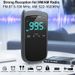 Mini AM/FM Portable Radios Pocket Receiver Stereo Speaker Rechargeable Radio With Alarm Clock For Outdoor Weather_voghion.com