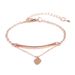 Factory direct sale cross-border peach heart rectangular single bracelet version simple fashion ladies all-match style gift for lover_voghion.com