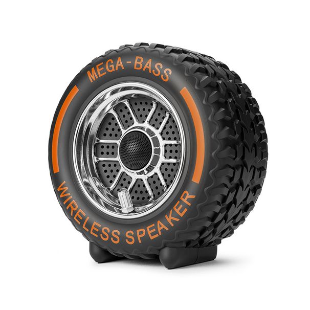 Bluetooth speaker in tire shape: 15W high power, heavy subwoofer, 1200mahlong-lasting battery life, support TFcard/U disk playback, colorful lights_voghion.com