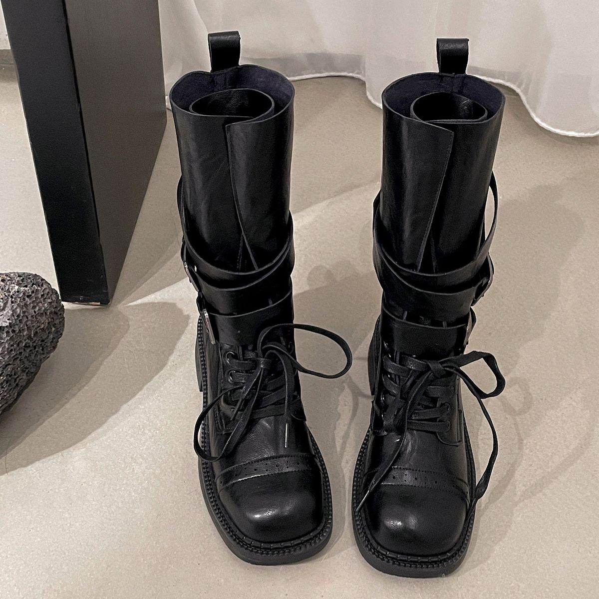 Queen Style British Thick-Soled Martin For Women 2025 New Summer High-End Boots To Pair With Dresses_voghion.com