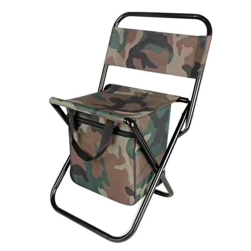 Bærbar sammenfoldelig 3-i-1 fritids-udendørs camouflage-pony-camping-fiskeri-ispakkestol_voghion.com