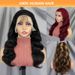 13x4 Lace Front Wigs Body Wave Human Hair Wigs For Women 200% Density Pre Plucked With Baby Hair Natural Black_voghion.com