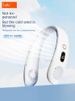 Ventilatore silenzioso indossabile portatile per interni ed esterni, a mani libere, senza lama, a 360°, batteria da 12000 mAh, ricaricabile tramite USB, 3 velocità, bianco e blu_voghion.com