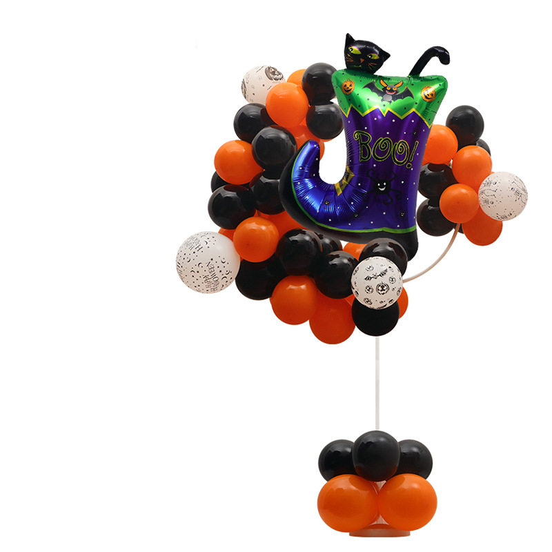 Halloween feest decoratie rekwisieten ballon winkelcentrum raamdecoratie Halloween lichtgevende ballon ring kolom_voghion.com