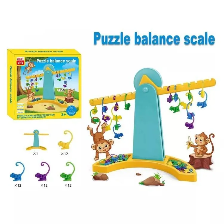 Jeux d'équilibre pour enfants, jouets éducatifs, singe suspendu amusant, jeu d'interaction parent-enfant, jouet d'apprentissage des mathématiques Montessori_voghion.com