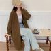Oversized-Cardigan – Weicher, offener Pullover aus Acrylmischgewebe mit Taschen (Beige/Khaki/Senfgelb/Olivgrün/Anthrazit/Schwarz, Einheitsgröße)_voghion.com