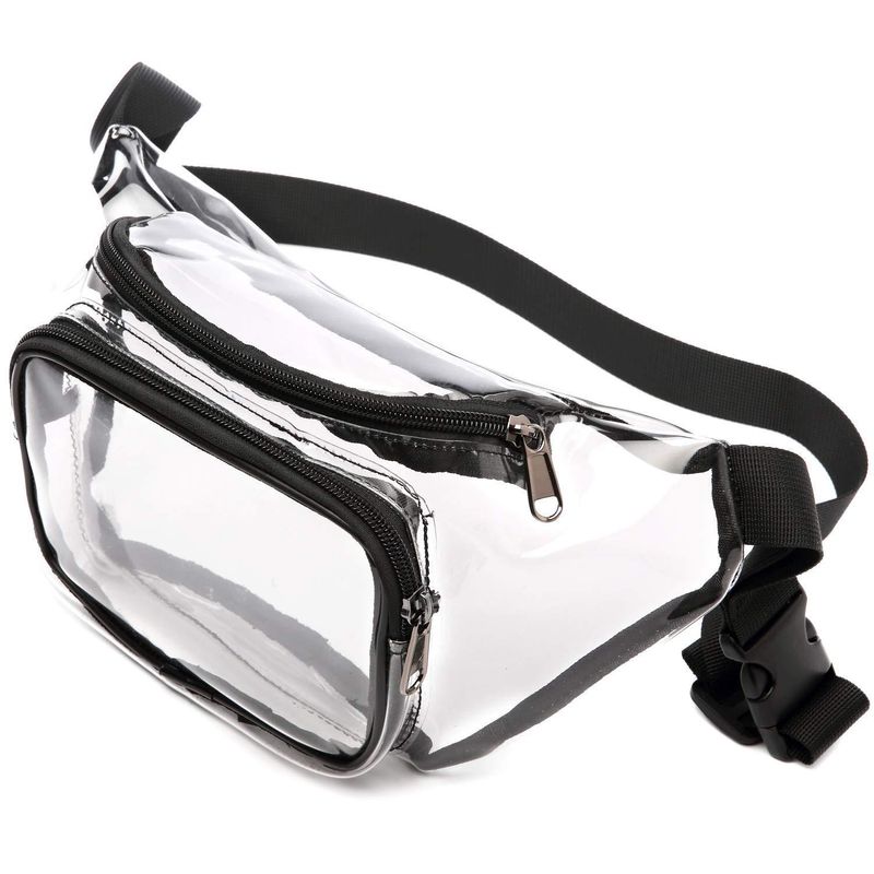 Transparent Fanny Pack Large Capacity Portable Travel Storage Bag Waterproof And Dustproof Outdoor Sports Bag_voghion.com