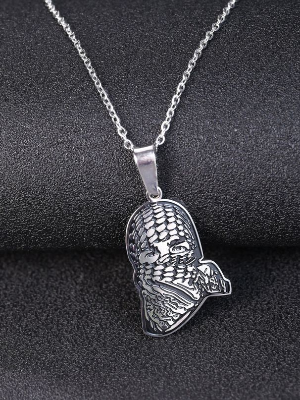 Collana in acciaio inossidabile Hamas con ciondolo di gioielli popolari, accessori per soldi islamici_voghion.com