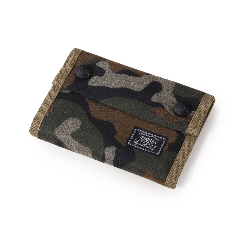 Portafoglio da uomo in tela mimetica Jamie Road, indeformabile, ultrasottile, con tasca portamonete, per appassionati di militari, sportivo e casual_voghion.com