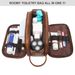 Men's Dopp Kit - Large Travel Toiletry Bag PU Leather Waterproof Shaving Organizer Multiple Compartments_voghion.com