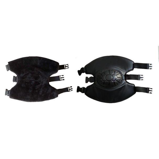 Ginocchiere anti-caduta rigide invernali per motociclisti, protezione dal freddo, protezioni per le gambe in PU ispessito e caldo per auto elettriche_voghion.com