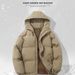 Men's Winter Hooded Puffer Jacket - Oversized Streetwear Coat, Lightweight Polyester Fill, Trendy Unisex Design (M-4XL, 8 Colors)_voghion.com