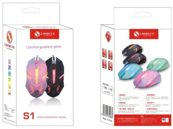 Mouse luminoso portátil USB para computador de mesa doméstico_voghion.com