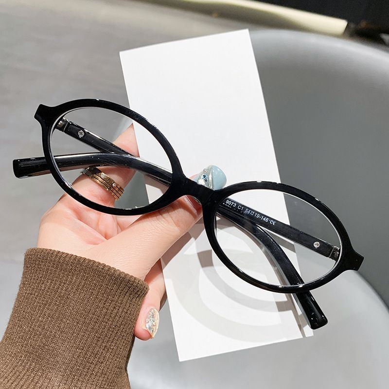 Montature per occhiali da donna, occhiali da nerd Zhang, occhiali miopia anti luce blu, ovali retrò, tartarugati, montatura da donna in Tr90_voghion.com