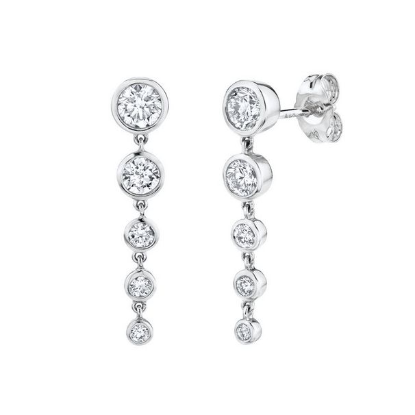 Gioielli da donna in argento S925 con catena ad ago e orecchini di diamanti, accessori per orecchini creativi e versatili, semplici e micro intarsiati con zirconi._voghion.com